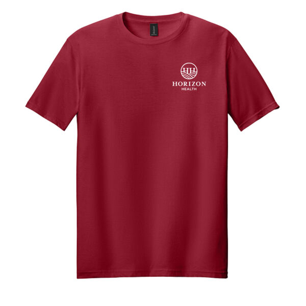Horizon Health Logo Left Chest & Full Back Print on a Gildan® - Softstyle ® T Shirt Thumbnail