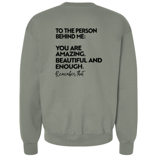 Horizon Health You Matter Black Back Print on a Hanes® - Ecosmart® Crewneck Sweatshirt Thumbnail