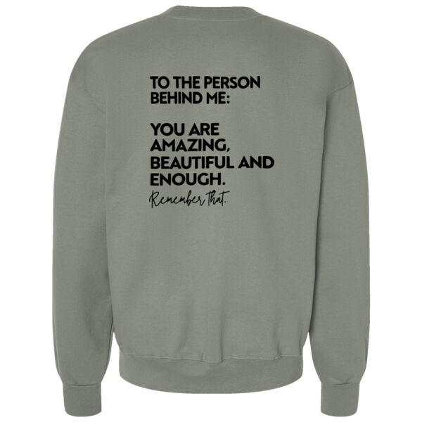 Horizon Health You Matter Black Back Print on a Hanes® - Ecosmart® Crewneck Sweatshirt Thumbnail