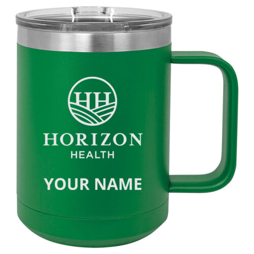 Horizon Health Logo Engraved on a Polar Camel® - 15 oz. Vacuum Insulated Mug with Slider Lid Thumbnail